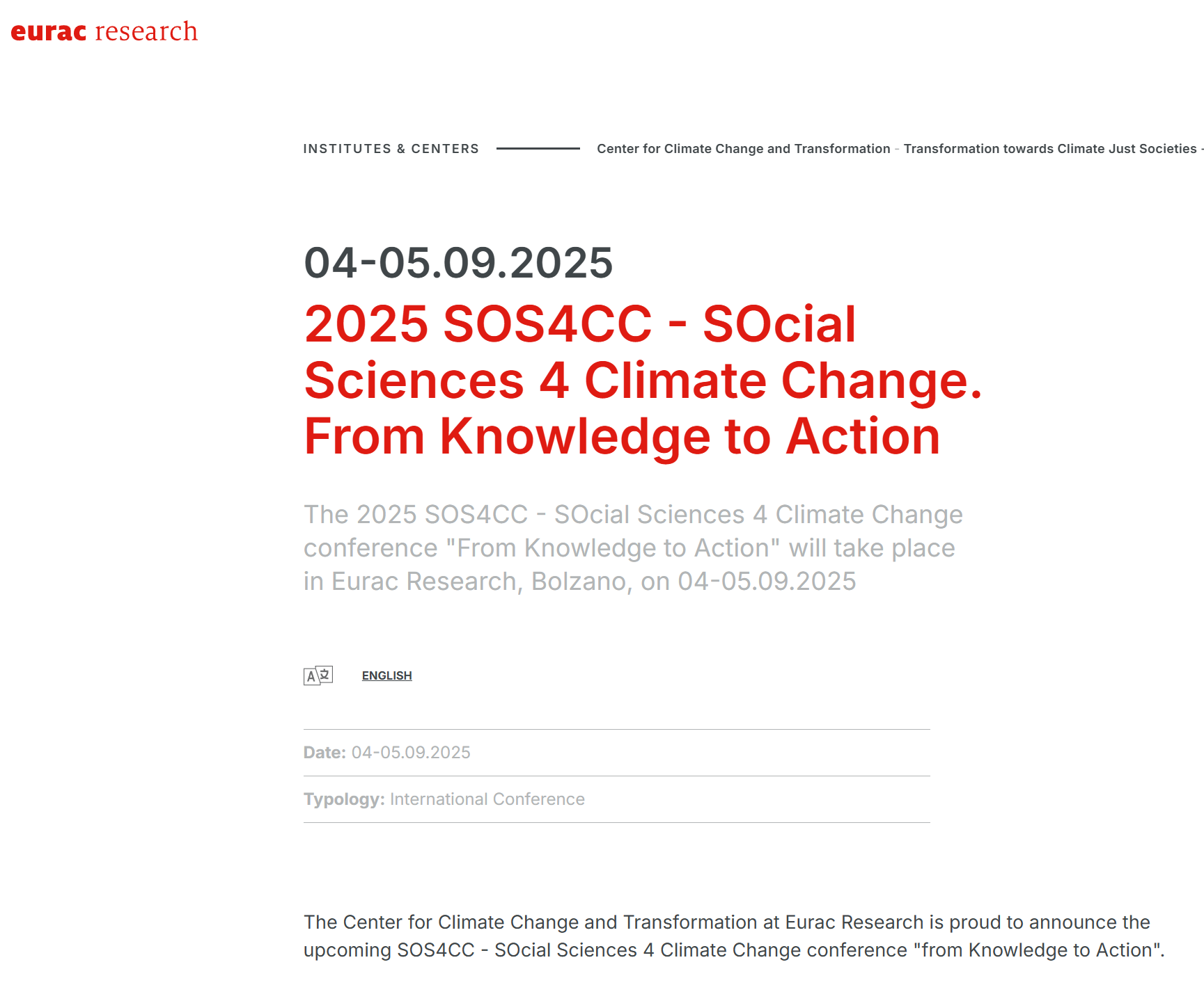 Sciences 4 Climate Change Sciences 4 Climate Change